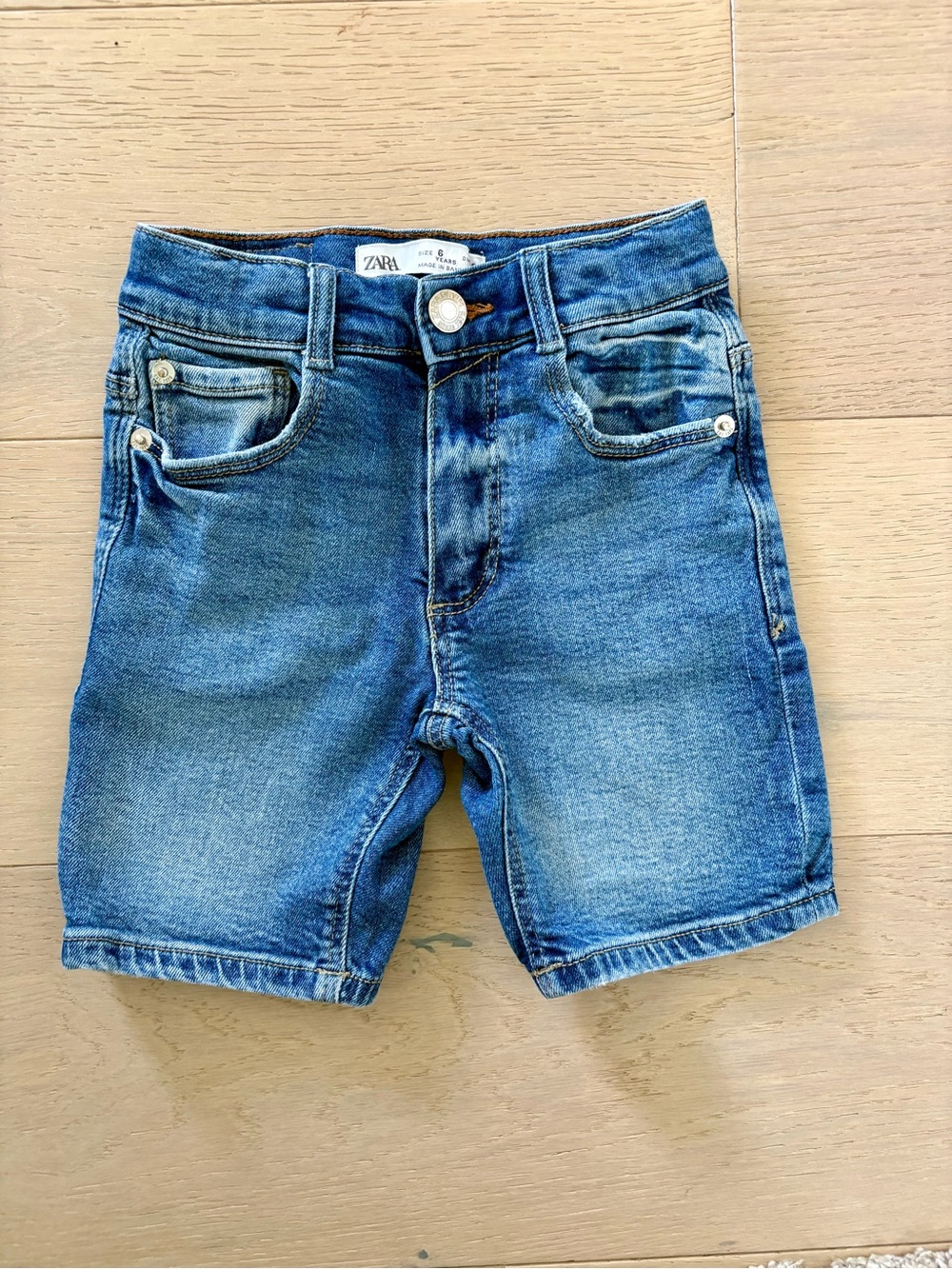 Zara Kids Boys stretch Denim Shorts